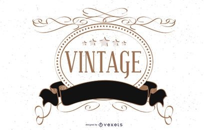 Decorative Vintage Label Template