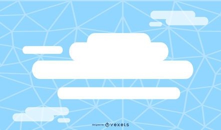 Blauer Hintergrund der Cloud-Lösung