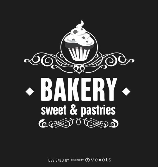Kuchen-Bäckerei-Weinlese Logo Label Kuchen-Bäckerei-Weinlese Logo Label