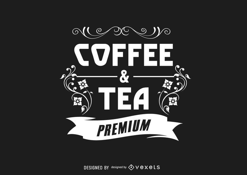 Ornamented Vintage Coffee Logo Ornamented Vintage Coffee Logo