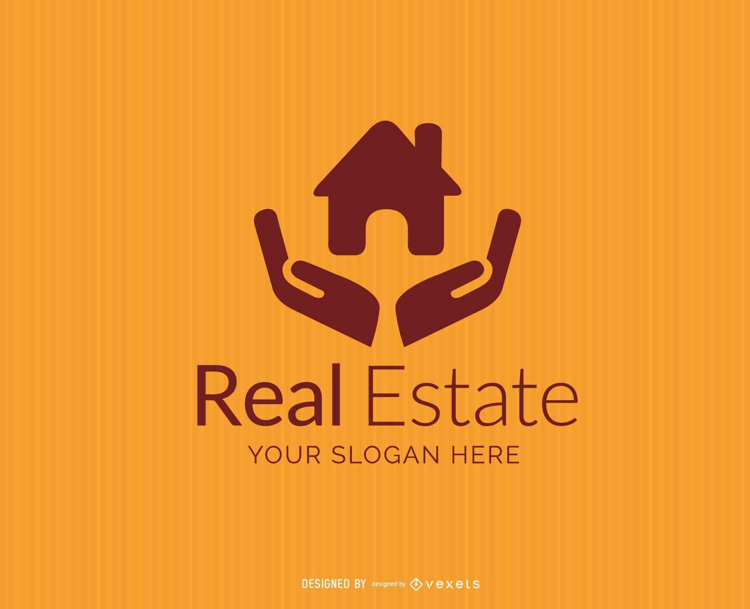 House on Hands Real Estate Logo