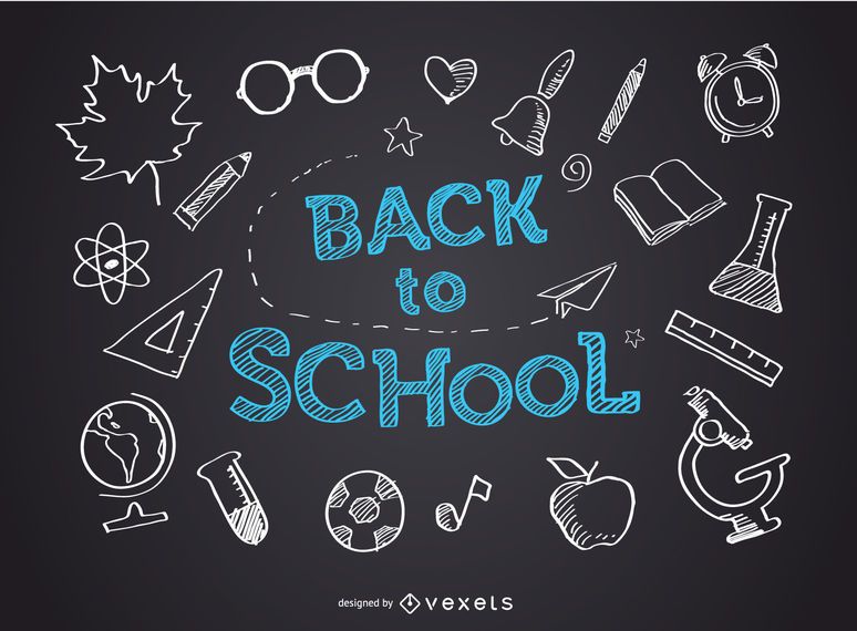 Back to school blackboard Back to school blackboard