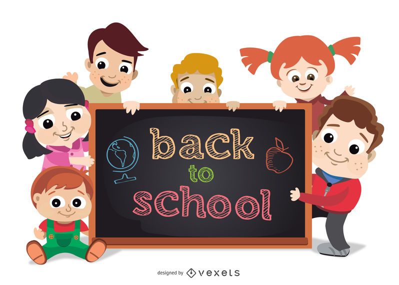 De volta à escola crianças De volta à escola crianças