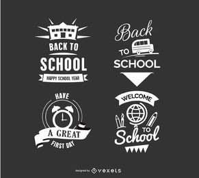 Insignias de vuelta a la escuela Insignias de vuelta a la escuela