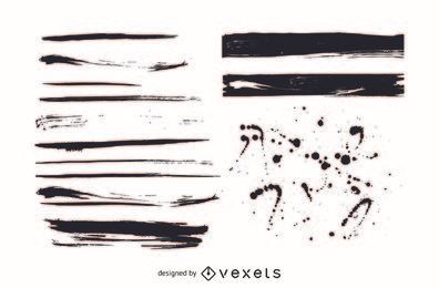 Grungy Dividers Footers Abstrakte Spritzer
