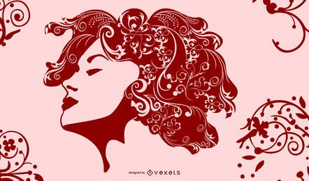 Girls Fashion Hair Style Swirls Girls Fashion Hair Style Swirls