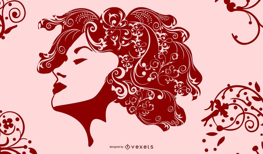 Girls Fashion Hair Style Swirls Girls Fashion Hair Style Swirls