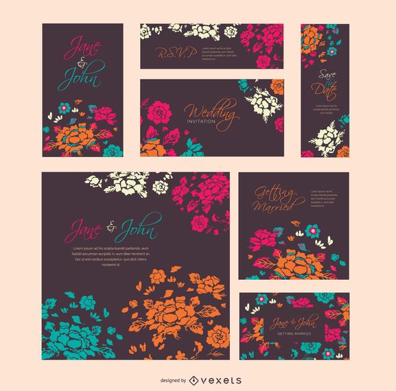 Wedding Floral template in serveral sizes Wedding Floral template in serveral sizes