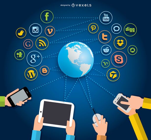 Social Networks interaction concept Social Networks interaction concept