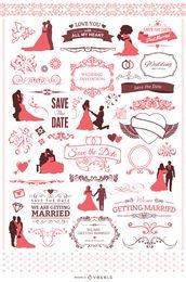 60 elementos de boda geniales para tu invitación