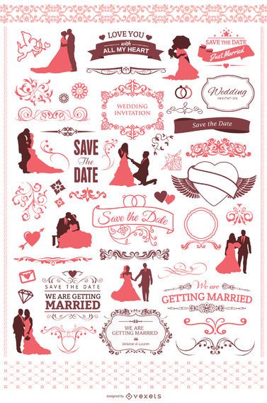 60 Cool wedding elements for your invitation 60 Cool wedding elements for your invitation