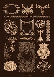 Baroque Ornamental set