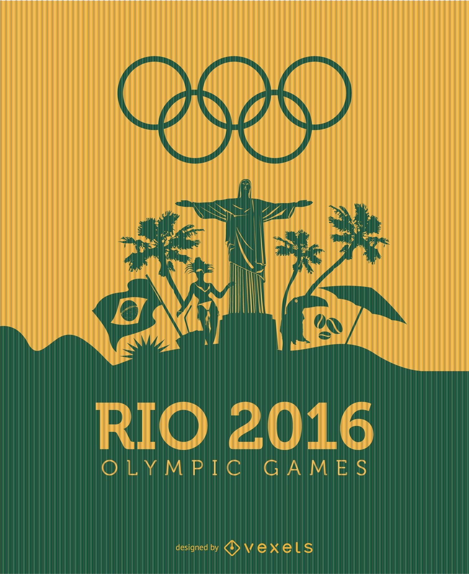 Landschaft der Olympischen Spiele 2016 in Rio