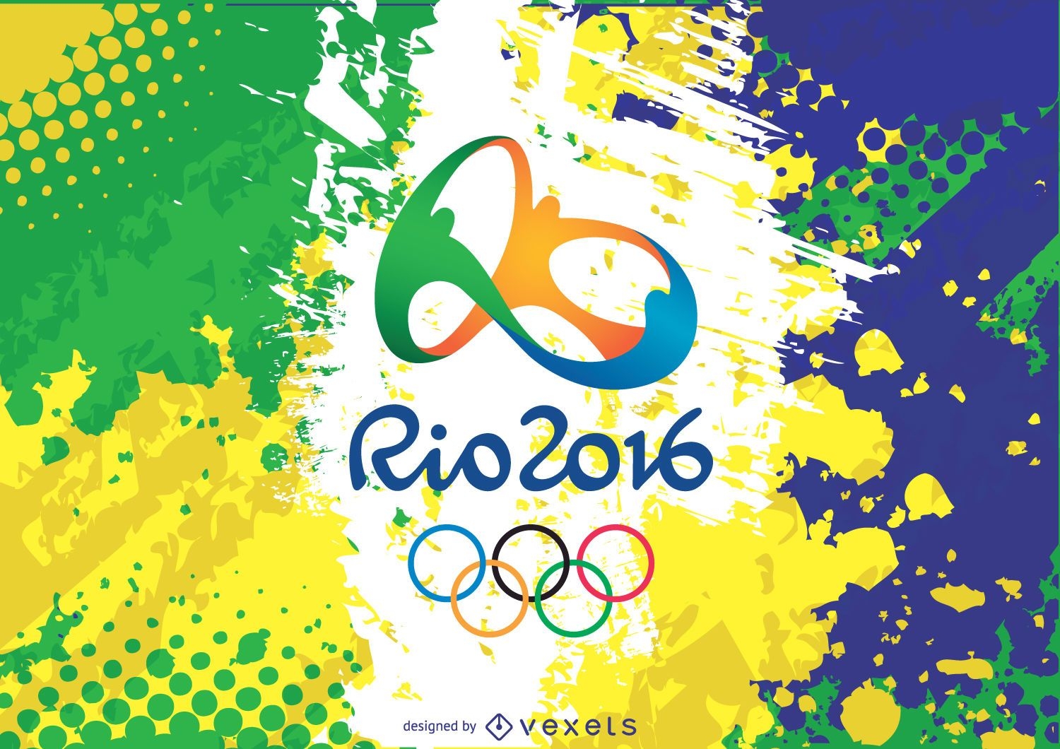 Logotipo e plano de fundo do Rio 2016