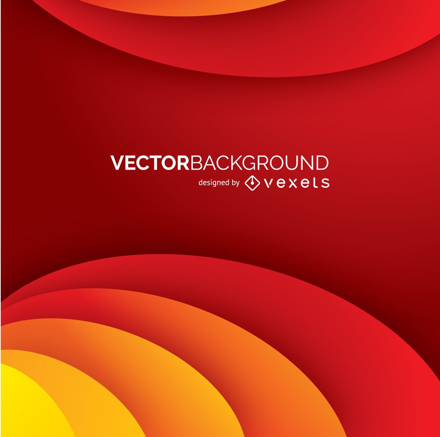 Abstract curves red background