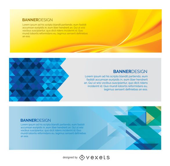 Conjunto de banners web Conjunto de banners web