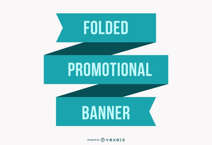 Folded Flat Promotional Banner Folded Flat Promotional Banner