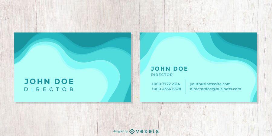Creative Waves Corporate Business Card Creative Waves Corporate Business Card