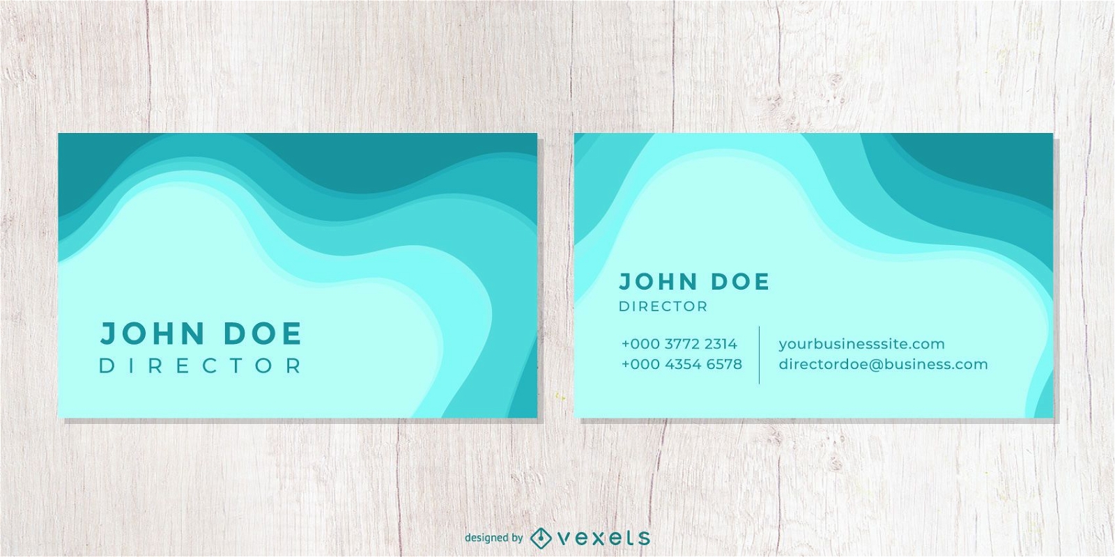 Creative Waves Corporate Business Card