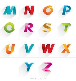 M to Z Logo Letters 