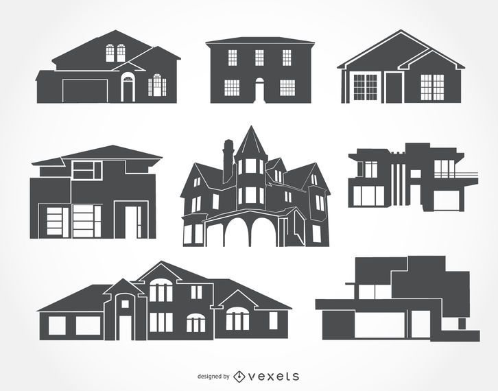 House silhouettes collection House silhouettes collection