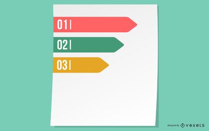 Labeled Ribbon Progress Infographic Labeled Ribbon Progress Infographic