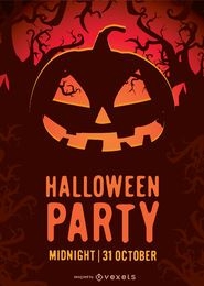 Halloween Party Pumpkin Poster