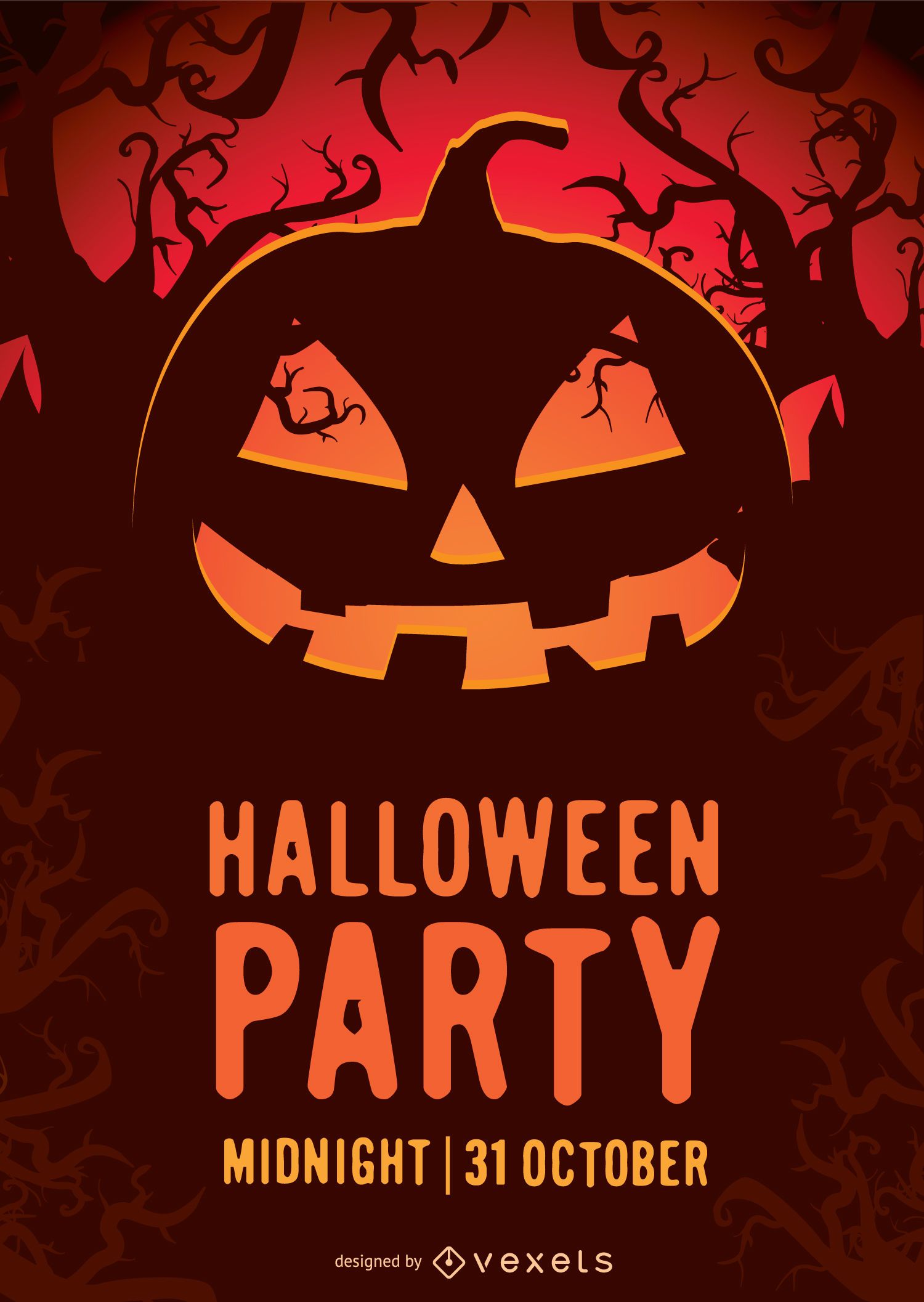 Fiesta De Halloween Poster Descargar Vector