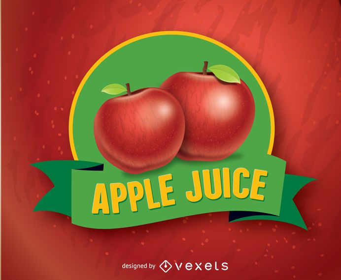 Apple Fruit Illustration Badge Apple Fruit Illustration Badge