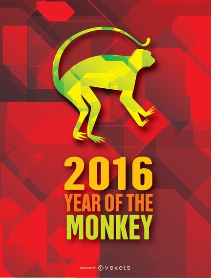 Year of the Moneky 2016 background Year of the Moneky 2016 background