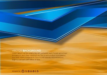 Orange and Blue abstract background