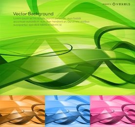 technology abstract background 4 color options