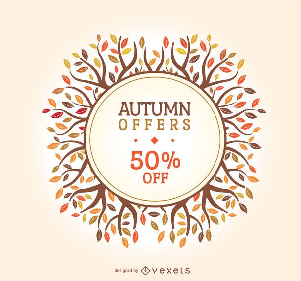 Autumn sale badge Autumn sale badge