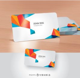 Kreatives Design der Visitenkarte