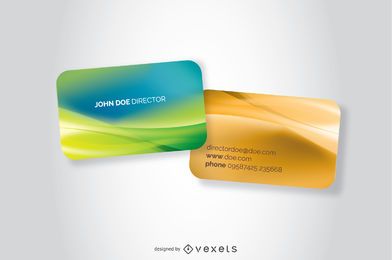 Abstract business cards template set Abstract business cards template set
