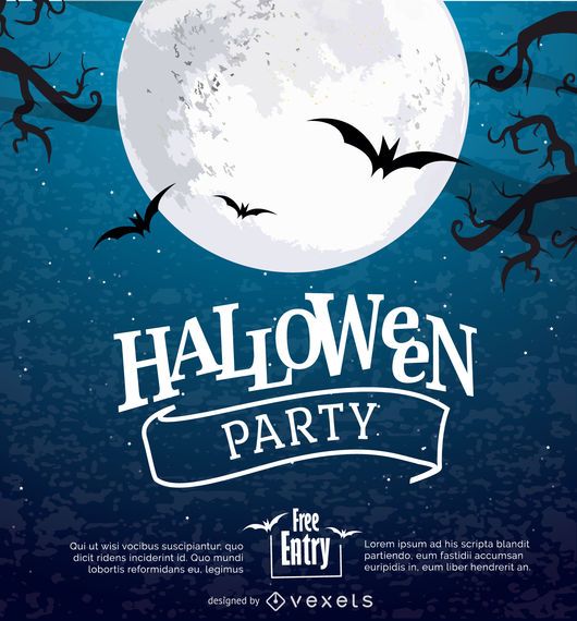 Cartel de luna de halloween Cartel de luna de halloween