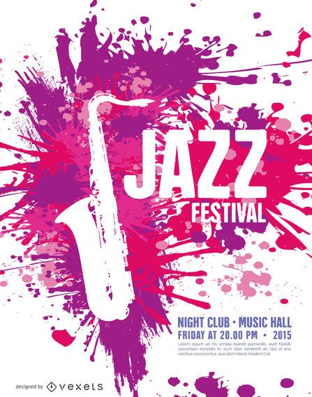 Music Jazz Festival Poster template with saxophone Music Jazz Festival Poster template with saxophone