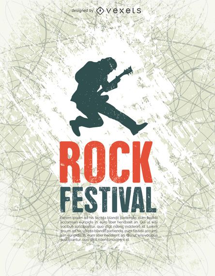 Rock Festival poster tempalte Rock Festival poster tempalte
