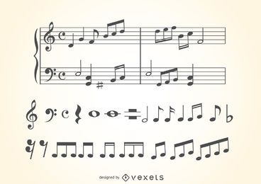 Elementos de escrita de música