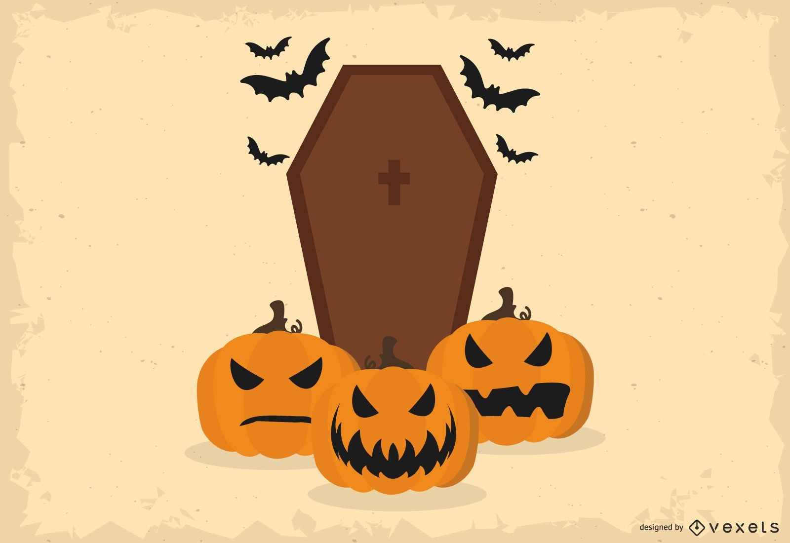 Halloween Sarg Illustration