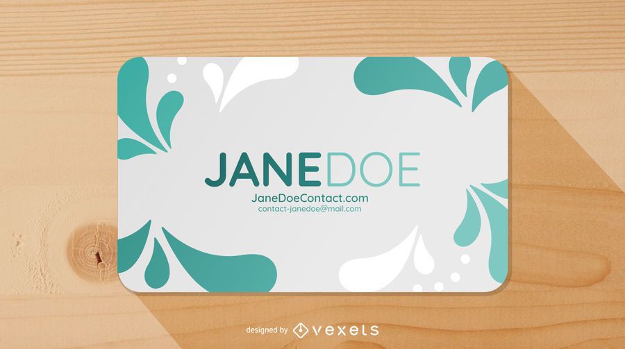 Modern Die Cut Business Card Modern Die Cut Business Card
