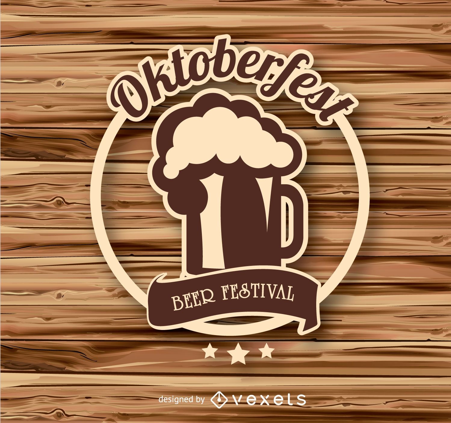 Oktoberfest logo insignia Descargar vector