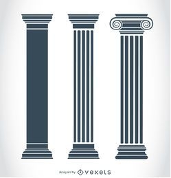 Ancient greek pillars 