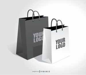 Shopping bags mock up Shopping bags mock up