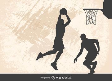 Basketball shot Vector