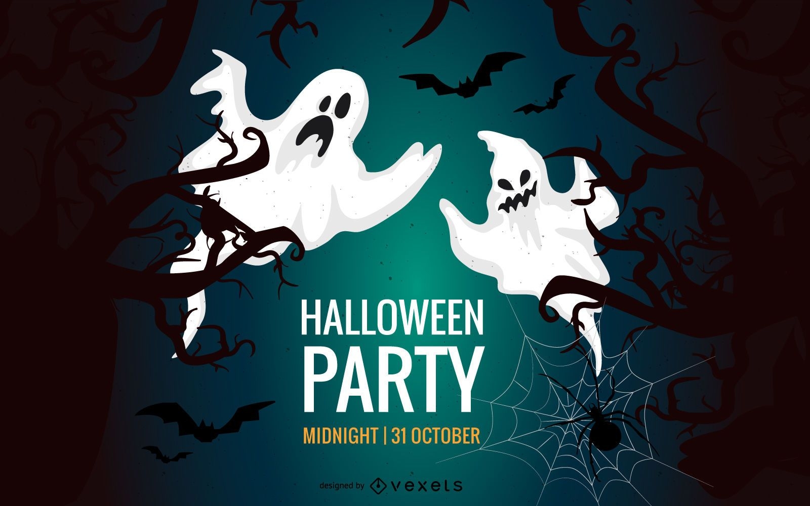 Halloween Nacht Party Einladung