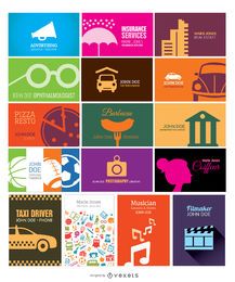 Simple and creative business card collection