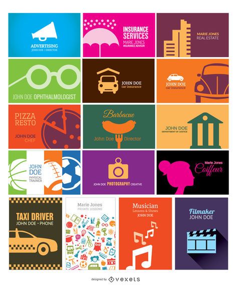 Simple and creative business card collection Simple and creative business card collection