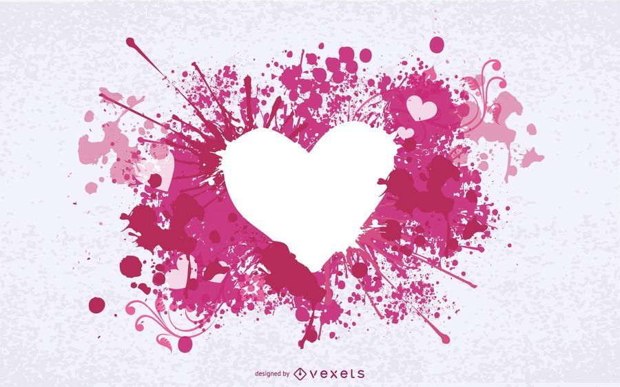 Tinta sucia salpicado corazon Tinta sucia salpicado corazon