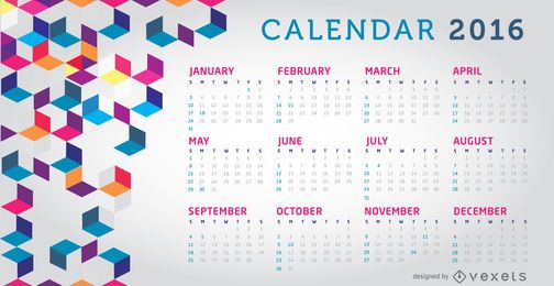 Kalender 2016 bunt